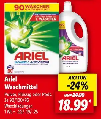Lidl Ariel waschmittel Angebot