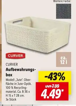 Lidl Curver aufbewahrungsbox Angebot