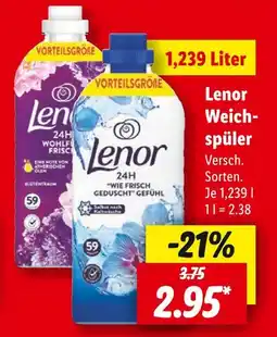 Lidl Lenor weichspüler Angebot