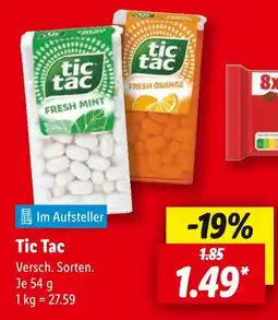Lidl Tic tac fresh mint Angebot