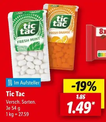 Lidl Tic tac fresh mint Angebot