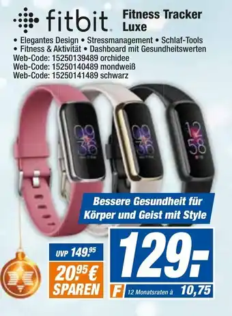 HEM Expert Fitbit Fitness Tracker Luxe Angebot