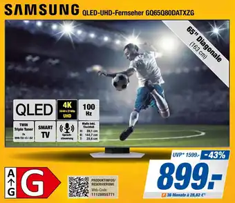 Expert Bening SAMSUNG QLED-UHD-Fernseher GQ65Q80DATXZG Angebot