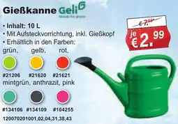 Stabilo Fachmarkt Geli Gießkanne Angebot