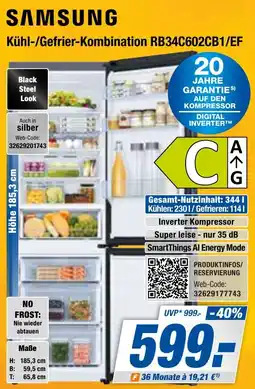 Expert Bening SAMSUNG Kühl-/Gefrier-Kombination RB34C602CB1/EF Angebot