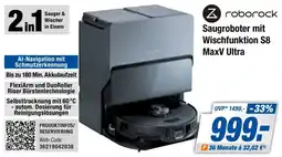 Expert Bening Roborock Saugroboter mit Wischfunktion S8 MaxV Ultra Angebot