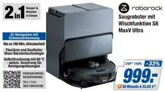 Expert Bening Roborock Saugroboter mit Wischfunktion S8 MaxV Ultra Angebot