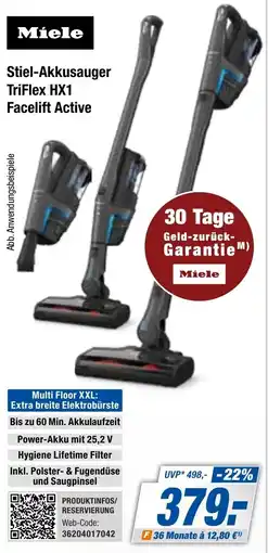 Expert Bening Miele Stiel-Akkusauger TriFlex HX1 Facelift Active Angebot
