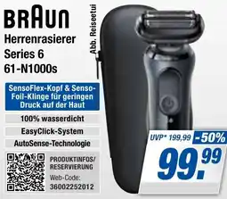 Expert Bening BRAUN Herrenrasierer Series 6 61-N1000s Angebot