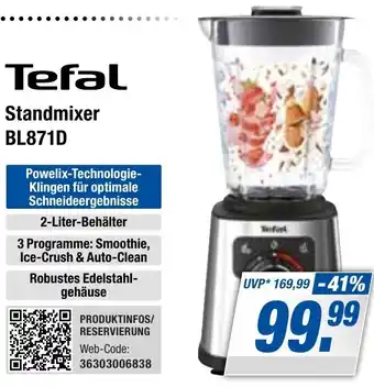 Expert Bening Tefal Standmixer BL871D Angebot