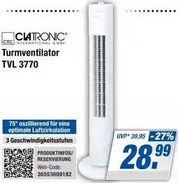 Expert Bening CLATRONIC Turmventilator TVL 3770 Angebot