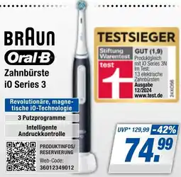 Expert Bening BRAUN Oral-B Zahnbürste i0 Series 3 Angebot
