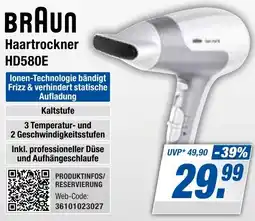 Expert Bening BRAUN Haartrockner HD580E Angebot