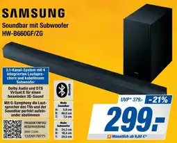 Expert Bening SAMSUNG Soundbar mit Subwoofer HW-B660GF/ZG Angebot