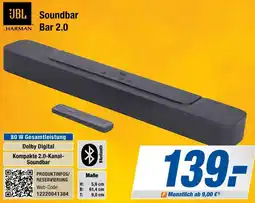 Expert Bening JBL Soundbar Bar 2.0 Angebot