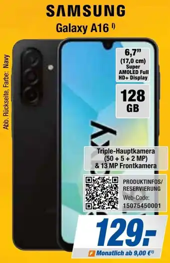 Expert Bening SAMSUNG Galaxy A16 Angebot