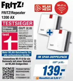 Expert Bening FRITZ!Repeater 1200 AX Angebot