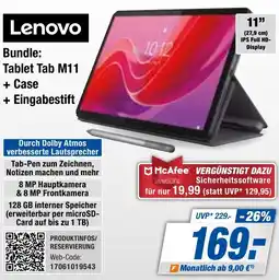 Expert Bening Lenovo Bundle: Tablet Tab M11 + Case + Eingabestift Angebot