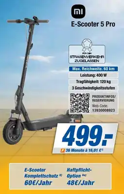 Expert Bening Xiaomi E-Scooter 5 Pro Angebot