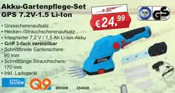 Stabilo Fachmarkt Güde Akku-Gartenpflege-Set GPS 7.2V-1.5 Li-Ion Angebot