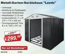 Stabilo Fachmarkt Metall Garten-Gerätehaus "Leeds" Angebot