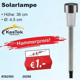 Stabilo Fachmarkt KesTek Solarlampe Angebot