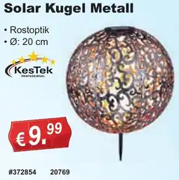 Stabilo Fachmarkt KesTek Solar Kugel Metall Angebot