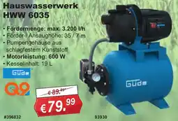 Stabilo Fachmarkt Güde Hauswasserwerk HWW 6035 Angebot