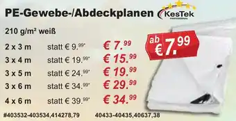 Stabilo Fachmarkt KesTek PE-Gewebe-/Abdeckplanen Angebot