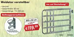 Stabilo Fachmarkt Weidetor verstellbar Angebot