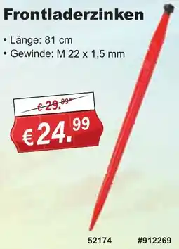 Stabilo Fachmarkt Frontladerzinken Angebot