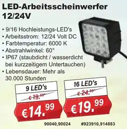 Stabilo Fachmarkt LED-Arbeitsscheinwerfer 12/24V Angebot