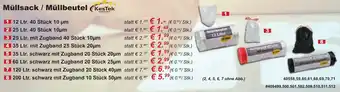 Stabilo Fachmarkt KesTek Müllsack / Müllbeutel Angebot