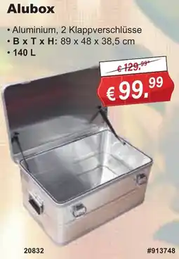 Stabilo Fachmarkt Alubox Angebot
