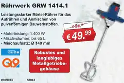 Stabilo Fachmarkt Güde Rührwerk GRW 1414.1 Angebot