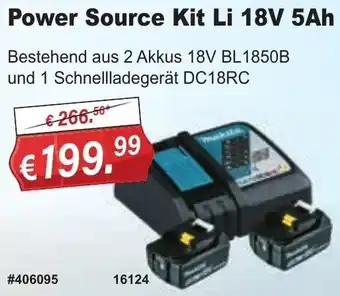 Stabilo Fachmarkt Makita Power Source Kit Li 18V 5Ah Angebot