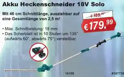 Stabilo Fachmarkt Makita Akku Heckenschneider 18V Solo Angebot