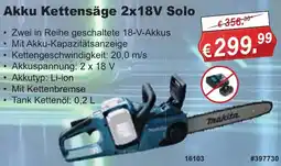 Stabilo Fachmarkt Makita Akku Kettensäge 2x18V Solo Angebot