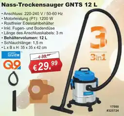 Stabilo Fachmarkt Güde Nass-Trockensauger GNTS 12 L Angebot