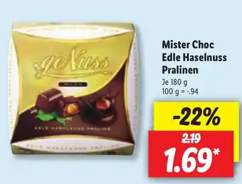 Lidl Mister Choc Edle Haselnuss Pralinen 180g Angebot