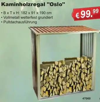 Stabilo Fachmarkt Kaminholzregal "Oslo" Angebot