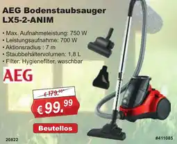 Stabilo Fachmarkt AEG Bodenstaubsauger LX5-2-ANIM Angebot