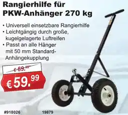 Stabilo Fachmarkt Rangierhilfe für PKW-Anhänger 270 kg Angebot