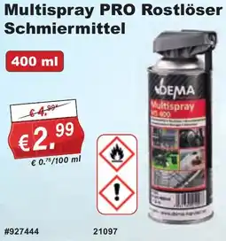 Stabilo Fachmarkt Multispray PRO Rostlöser Schmiermittel Angebot