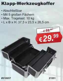 Stabilo Fachmarkt Klapp-Werkzeugkoffer Angebot