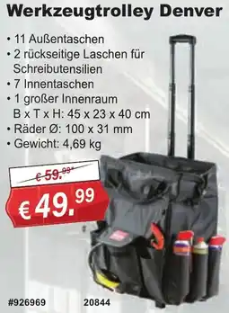 Stabilo Fachmarkt Werkzeugtrolley Denver Angebot