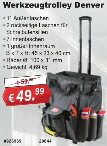 Stabilo Fachmarkt Werkzeugtrolley Denver Angebot