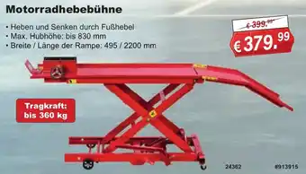 Stabilo Fachmarkt Motorradhebebühne Angebot