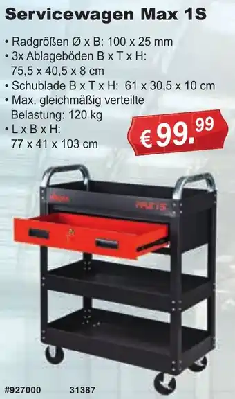 Stabilo Fachmarkt Servicewagen Max 1S Angebot
