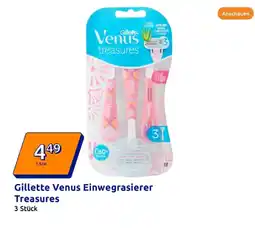 Action Gillette venus einwegrasierer treasures Angebot